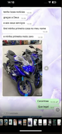 Conversa de cliente atendido pela GW